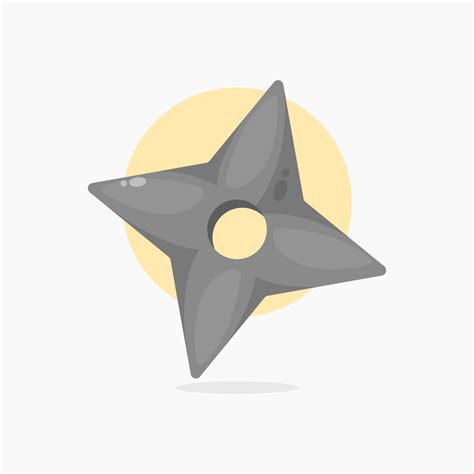 Shuriken Icon Cartoon Style Illustration 15622575 Vector Art At Vecteezy