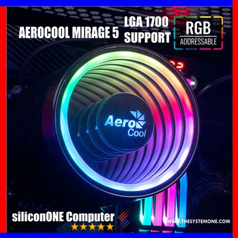 Jual Aerocool Mirage 5 ARGB Cooler PWM 4pin Mirage5 Max TDP 150W INTEL ...