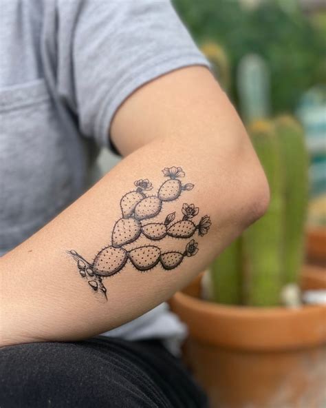 Prickly Pear Cactus Temporary Tattoo Fruit Tattoo Prickly Pear