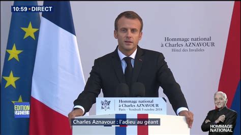 Lintégralité Du Discours Demmanuel Macron Lors De Lhommage National