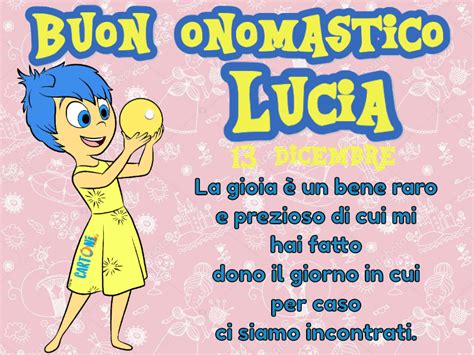 Dicembre Auguri Di Buon Onomastico Lucia Immagini Frasi E