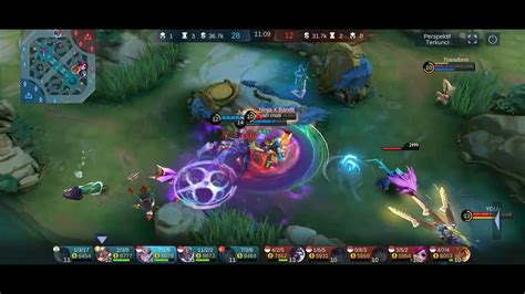 Dyrroth Vs 3 Hero Kebal Banget Malah Triple Kill YouTube