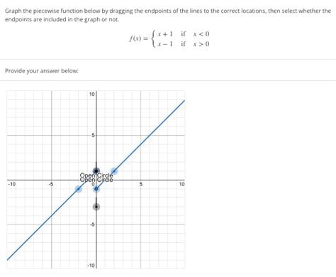 Solved Graph The Piecewise Function Below By Dragging T