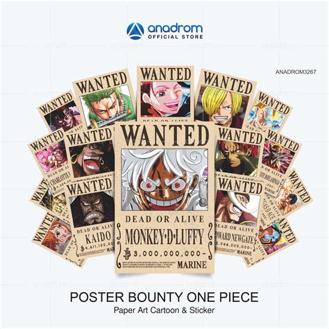 Jual Poster Bounty One Piece I Size A A I Anadrom Shopee