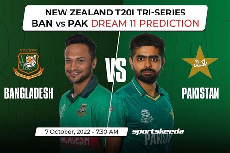 Ban Vs Pak Dream11 Prediction Fantasy Cricket Tips Today S Playing 11 Player Stats Pitch