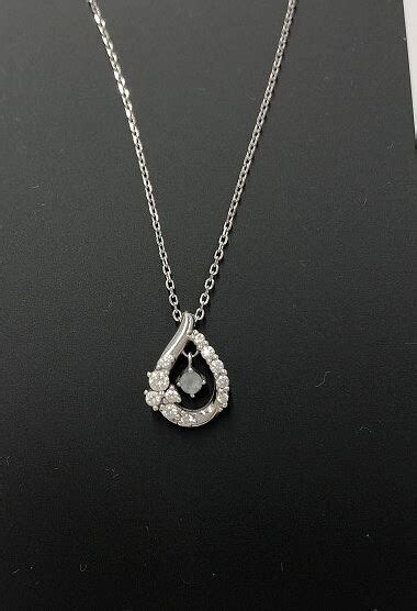 canal  degrees celsius silver necklace pendant drop gem