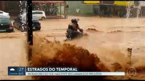 V Deo Temporal Provoca Estragos No Sol Nascente Df G