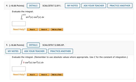 Solved Points Details Scalcet My Notes Chegg