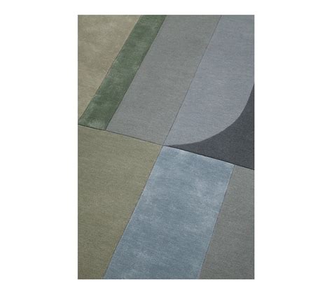 Tapis Laine Et Viscose Tufté Main Moderne Carmen Vert 160x230 Tapis