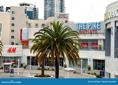 Long Beach, California: Detail of the PIKE OUTLETS Editorial Stock ...