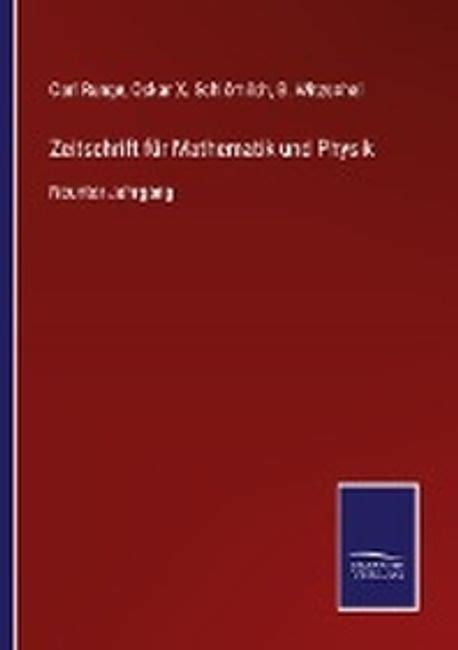 Zeitschrift fuer Mathematik und Physik Runge Carl 교보문고