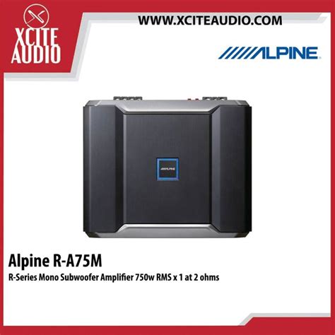 Alpine R A M R Series Mono Subwoofer Amplifier Watts Rms X At