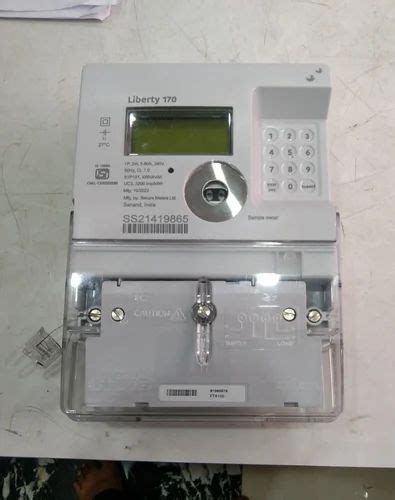 Secure Liberty Dual Source Single Phase Prepaid Energy Meter At