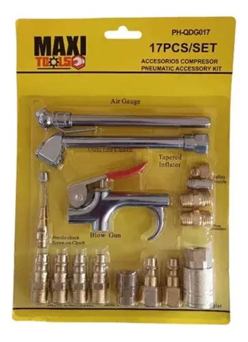 Kit De Acoples Para Compresor 17 Piezas Maxi Tools MercadoLibre