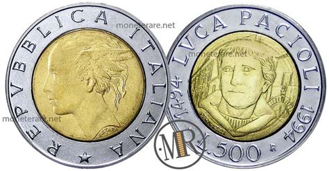 Italian 500 Lire Coin Bimetallic Value Images And More