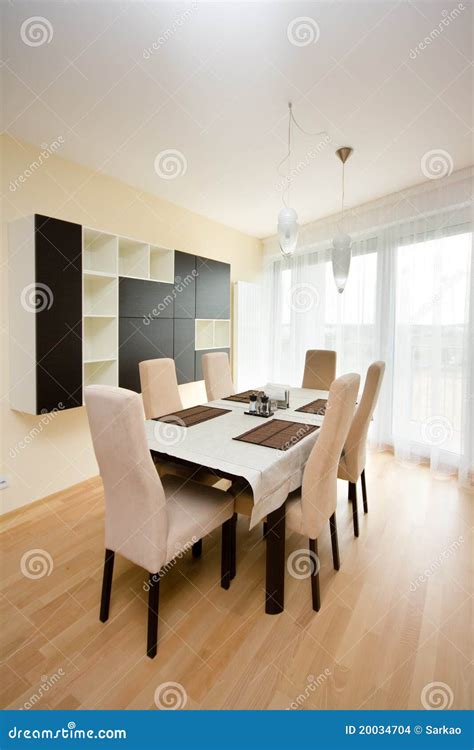 Luxury Bright Dining Room Stock Photo Image Of Furniture 20034704