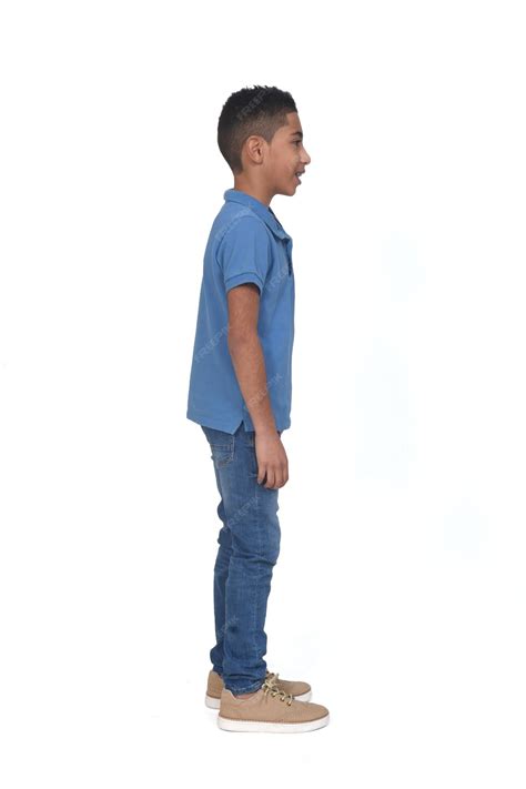 Boy Standing Side View