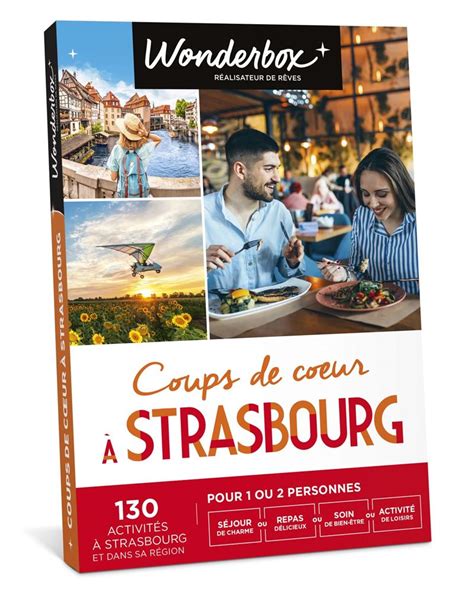 Coffret cadeau Wonderbox Coups de cœur à Strasbourg Coffret cadeau