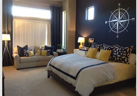 Navy Blue Accent Wall Master Bedroom Besthomish