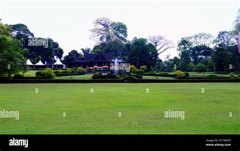 Bogor, Indonesia - October 20, 2019: Public park in the Bogor Botanical ...