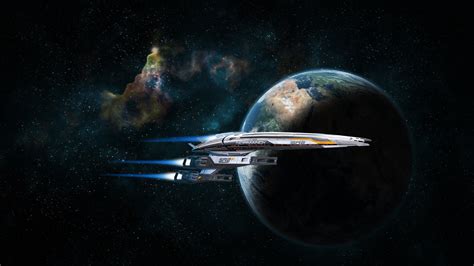 Normandy Sr 2 Hd Wallpaper Journey Through Mass Effect 2