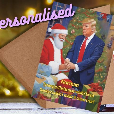 Trump Christmas Card - Etsy