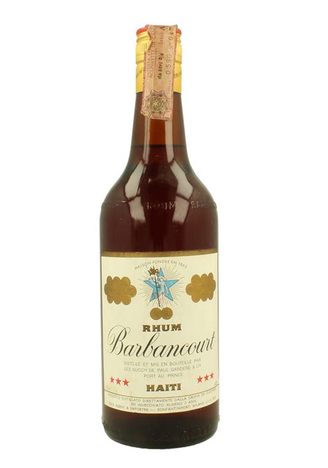 RHUM BARBANCOURT 75CL 43 VERY OLD BOTTLE BOTTLED IN THE 70 S