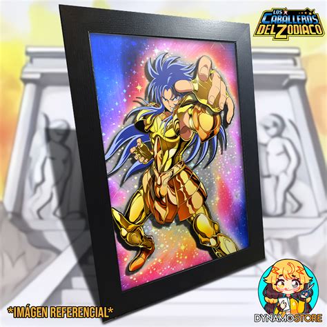 Saga de Géminis Saint Seiya Cuadro 3D