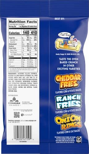 Andy Capp S Hot Fries Corn Potato Snacks Oz Kroger
