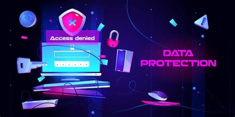 Free Vector Computer Security Banner Concept Of Safety Internet