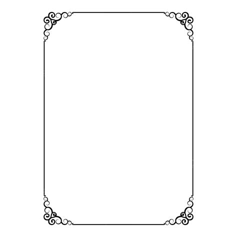 Rectangle Thin Line Border Black, Rectangle Border, Borders, Rectangle PNG Transparent Clipart ...