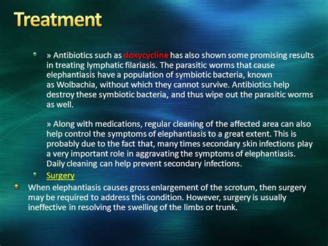 Lymphatic Filariasis Treatment