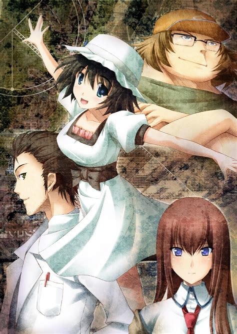 Makise Kurisu Okabe Rintarou Shiina Mayuri And Hashida Itaru Steins