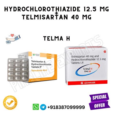 TELMA H Telmisartan Hydrochlorothiazide At Rs 250 Strip