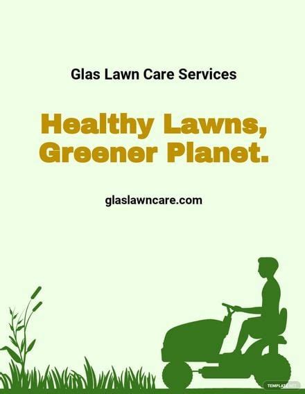 Free Lawn Mowing Flyer Template Detrester