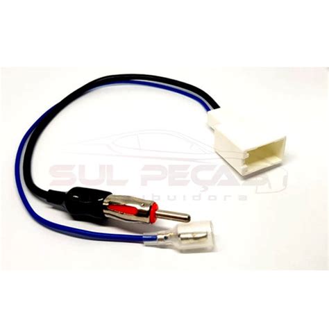 Chicote Conector Adaptador Antena Corolla Hilux Etios Rav4 Shopee Brasil