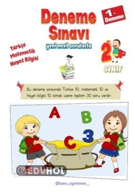 1 Deneme Sınavı Eylül Ayı Eduhol Etkinlik İndir Oyun Oyna Test Çöz