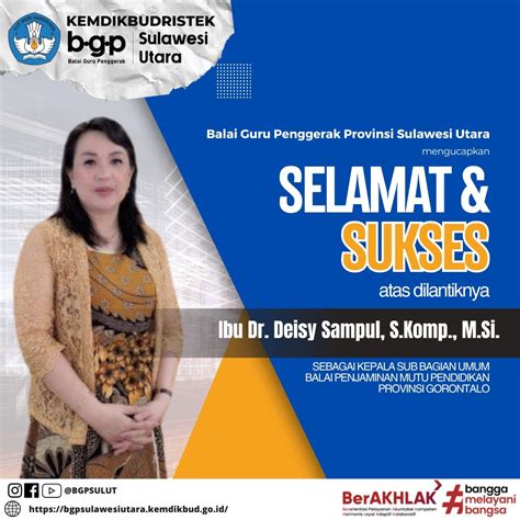 Selamat Dan Sukses Atas Dilantiknya Ibu Dr Deisy Sampul S Komp M