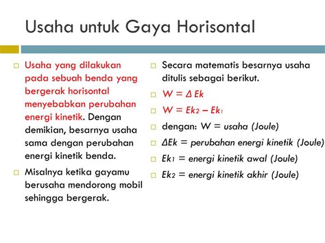 Ppt Energi Usaha Dan Daya Powerpoint Presentation Free Download