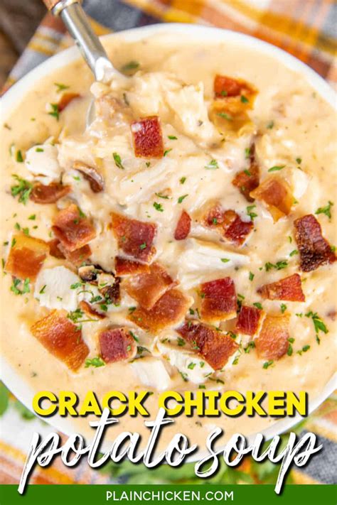 Crack Chicken Potato Soup Plain Chicken