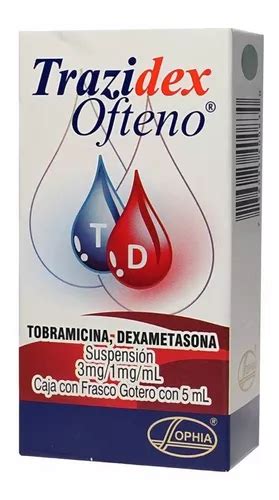 Trazidex Ofteno Suspensión Oftálmica 3 Mg 1 Mg Envío Gratis