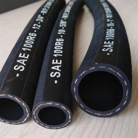 Sae R Rubber Textile Braided Reinforced Hydraulic Hose Flexible