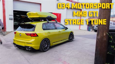 034motorsport Mk8 Gti Stage 1 Tune Dyno Test Bmp Tuning Youtube