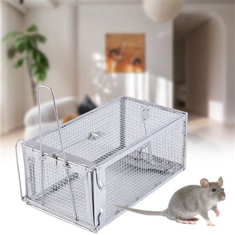 Flmaly Humane Live Cage Trap For Small Animals Indoor And Outdoor Use