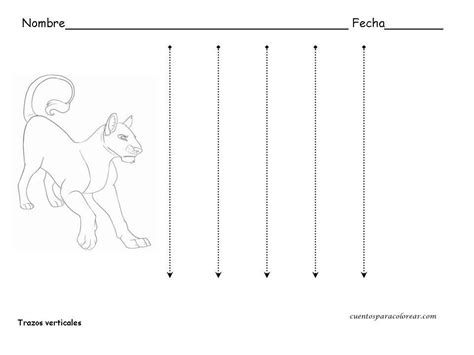 Grafomotricidad De Líneas Verticales Manualidades A Raudales