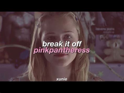 Break It Off Pinkpantheress Lyrics One Day I Just Wanna Hear