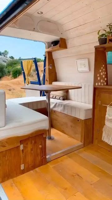 Compact Vanlife Setup Shower Bed And Table In One