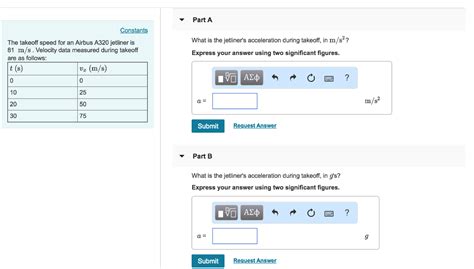 Solved Part C The takeoff speed for an Airbus A320 jetliner | Chegg.com