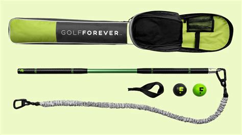 This training aid combines golf and fitness in a unique and safe way