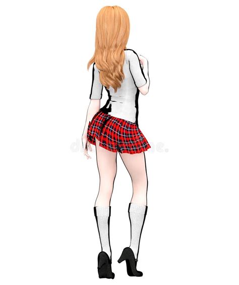 3d Comics Cosplay Anime Girl Stock Illustration Illustration Of Hair Anime 211385884